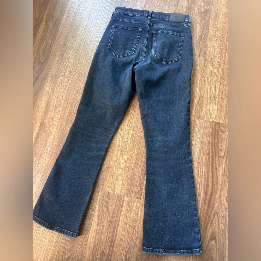EVERLANE The Authentic Stretch Slim Bootcut Jean Dark Wash Casual Denim Size 26 - Picture 11 of 14